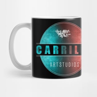 carrillo art studios logo blue and red Mug